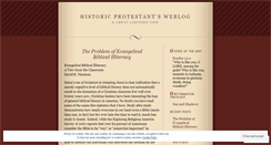 Desktop Screenshot of historicprotestant.wordpress.com