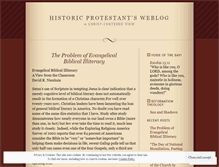 Tablet Screenshot of historicprotestant.wordpress.com