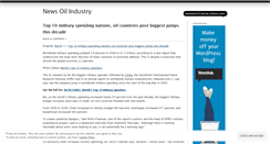 Desktop Screenshot of newsoilindustry.wordpress.com