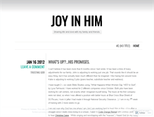 Tablet Screenshot of joyinhim.wordpress.com