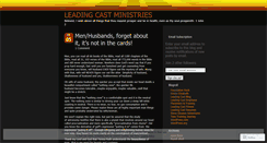 Desktop Screenshot of leadingcastministry.wordpress.com