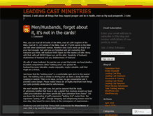 Tablet Screenshot of leadingcastministry.wordpress.com