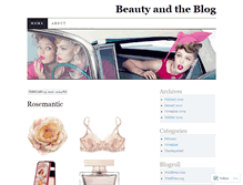 Tablet Screenshot of beautyandtheblog1.wordpress.com