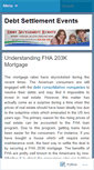 Mobile Screenshot of debtsettlementevents.wordpress.com