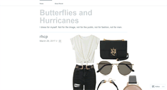 Desktop Screenshot of butterfliesandhurricanes111.wordpress.com