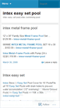Mobile Screenshot of intexeasysetpool.wordpress.com