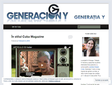 Tablet Screenshot of generacionyro.wordpress.com