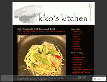 Tablet Screenshot of kikokitchen.wordpress.com