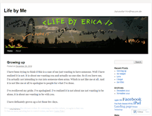 Tablet Screenshot of lifebyerica.wordpress.com
