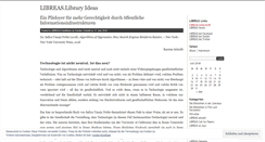 Desktop Screenshot of libreas.wordpress.com