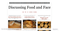 Desktop Screenshot of foodandface.wordpress.com