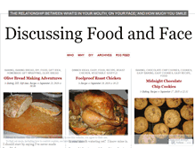 Tablet Screenshot of foodandface.wordpress.com
