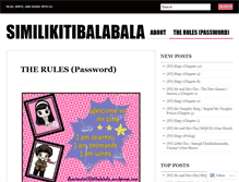 Tablet Screenshot of dhaniarsimilikitibalabala.wordpress.com