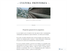 Tablet Screenshot of culturasfronterizas.wordpress.com