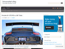 Tablet Screenshot of johnwmahler.wordpress.com