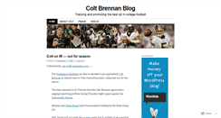 Desktop Screenshot of coltbrennanblog.wordpress.com