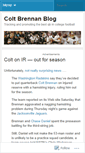 Mobile Screenshot of coltbrennanblog.wordpress.com