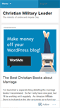 Mobile Screenshot of christianmilitaryleader.wordpress.com