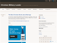 Tablet Screenshot of christianmilitaryleader.wordpress.com