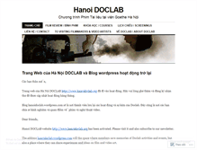 Tablet Screenshot of hanoidoclab.wordpress.com
