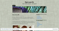 Desktop Screenshot of eyelovesl.wordpress.com