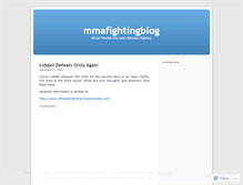 Tablet Screenshot of mmafighting.wordpress.com