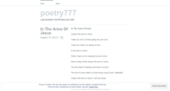 Desktop Screenshot of poetry777.wordpress.com