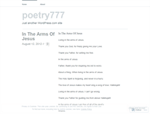 Tablet Screenshot of poetry777.wordpress.com