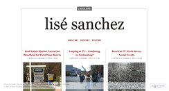 Desktop Screenshot of lisesanchez.wordpress.com