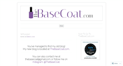 Desktop Screenshot of basecoat.wordpress.com
