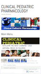 Mobile Screenshot of pediatricpharmacology.wordpress.com