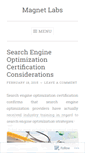 Mobile Screenshot of magnetlabs.wordpress.com