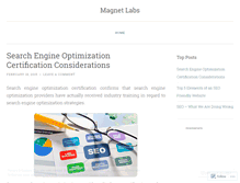Tablet Screenshot of magnetlabs.wordpress.com