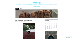 Desktop Screenshot of 4thedogs.wordpress.com