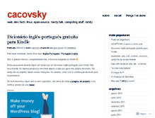 Tablet Screenshot of cacovsky.wordpress.com