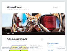 Tablet Screenshot of makingchance.wordpress.com