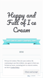 Mobile Screenshot of happyandfulloficecream.wordpress.com