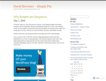 Tablet Screenshot of davidbrewster.wordpress.com