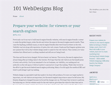 Tablet Screenshot of 101webdesignsblog.wordpress.com