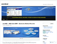 Tablet Screenshot of emr4md.wordpress.com