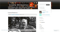 Desktop Screenshot of ludwikdutkiewicz.wordpress.com