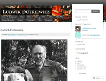 Tablet Screenshot of ludwikdutkiewicz.wordpress.com