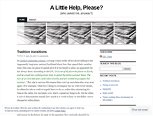 Tablet Screenshot of littlehelpplease.wordpress.com