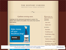 Tablet Screenshot of historycorner.wordpress.com