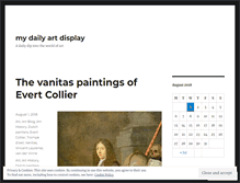 Tablet Screenshot of mydailyartdisplay.wordpress.com