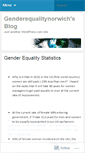 Mobile Screenshot of genderequalitynorwich.wordpress.com