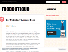 Tablet Screenshot of foodoutloud.wordpress.com