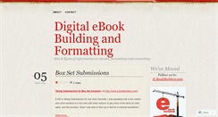 Desktop Screenshot of digitalebookformatting.wordpress.com