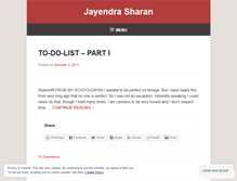 Tablet Screenshot of jayendrasharan.wordpress.com