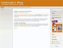 Tablet Screenshot of cashouah.wordpress.com